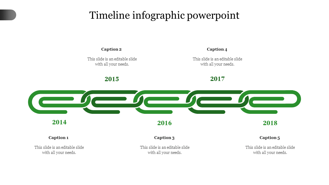 timeline infographic powerpoint-5-Green